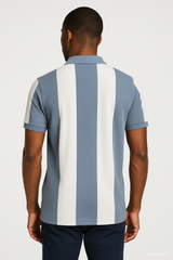 Classic Striped Polo Shirt – Premium Cotton Blend